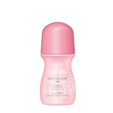 Desodorante Roll-on Giovanna Baby Classic 48h 50ml - Imagem 1