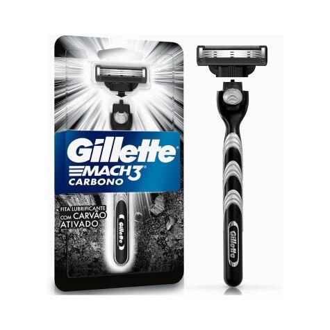 Aparelho de Barbear Gillette Mach3 Carbono - Imagem 2