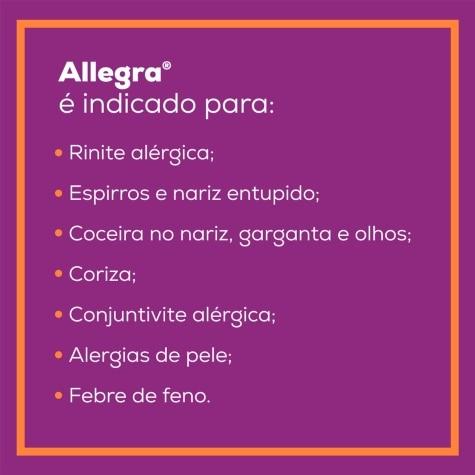 Allegra 120mg 20 Comprimidos - Imagem 3