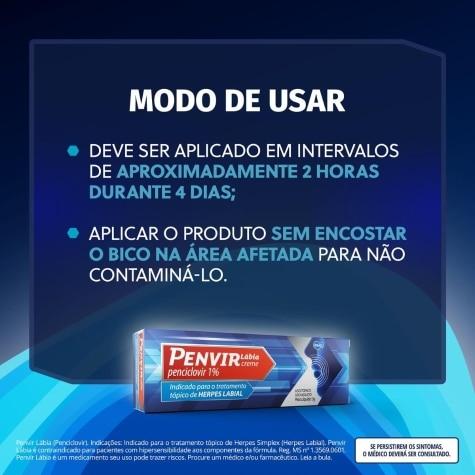 Penvir Lábia Creme 1% 5g - Imagem 3