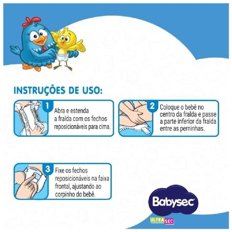 Fralda Babysec Galinha Pintadinha Ultrasec XXG Jumbinho 12 Unidades - Imagem 7
