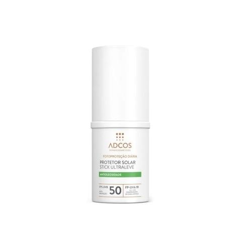 Protetor Solar Facial Adcos Ultraleve Antioleosidade FPS50 Stick Incolor 15g - Imagem 1