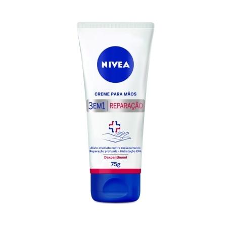 Creme Hidratante para as Mãos Nivea Reparação 3 em 1 75g - Imagem 1