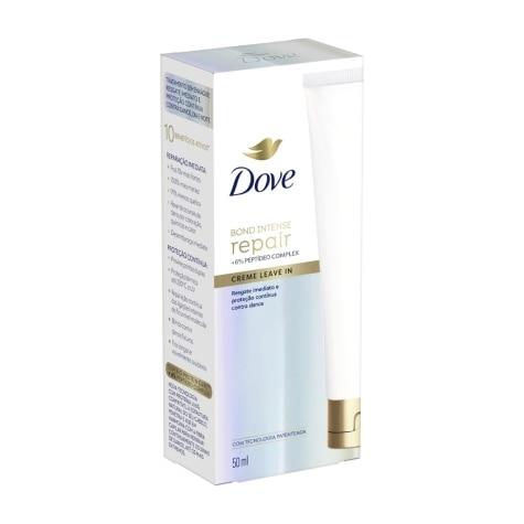 Creme Leave-in Dove Bond Repair Reparação Intensa Cabelo Quebradiço 50ml - Imagem 4