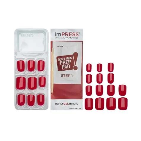 Unhas Postiças Autocolantes Impress Call My Agent Curta 30 Unidades - Imagem 4
