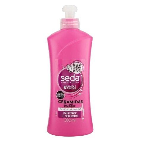 Creme de Pentear Seda Ceramidas Brilho Cabelo Seco 300ml - Imagem 3