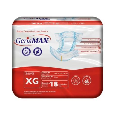 Fralda Geríatrica Geriamax XG Embalagem Econômica 18 Unidades - Imagem 1