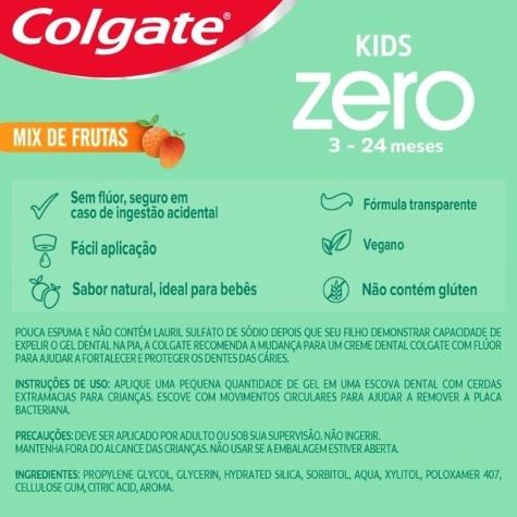 Gel Dental Colgate Kids Zero 3-24 meses Mix de Frutas 50g - Imagem 7