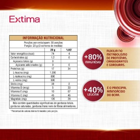Suplemento Alimentar Extima Sabor Chocolate 600g - Imagem 3