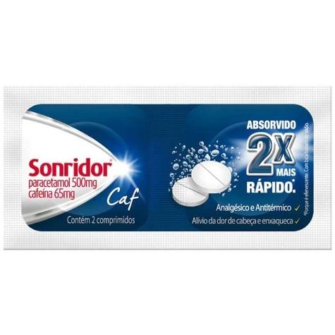 Sonridor Caf 500mg + 65mg 2 Comprimidos Efervescentes - Imagem 1