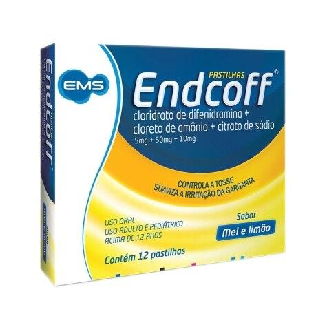 Endcoff Sabor Mel e Limão 12 Pastilhas - Imagem 1
