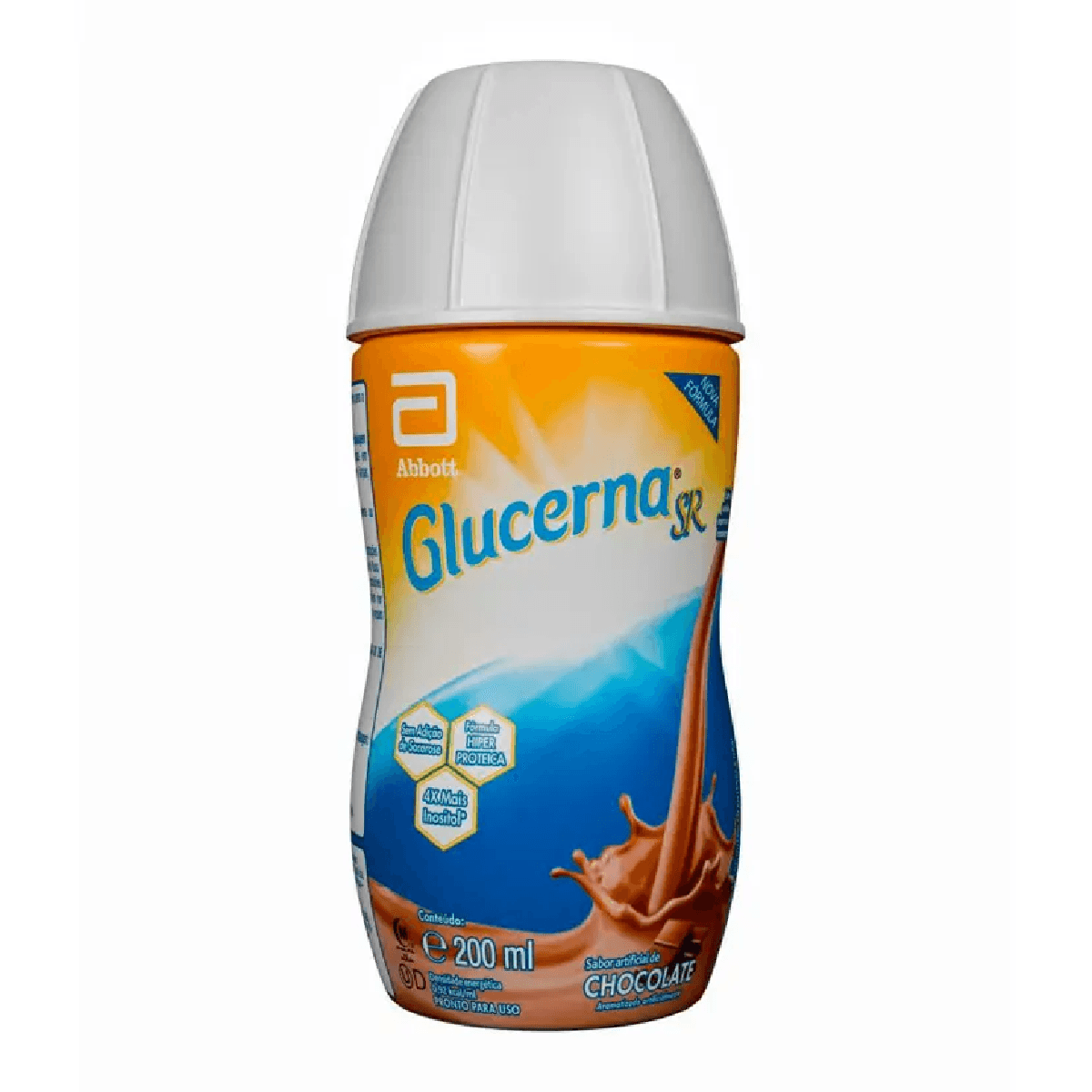 Suplemento Nutricional Líquido Glucerna SR Sabor Chocolate 200ml - Imagem 2