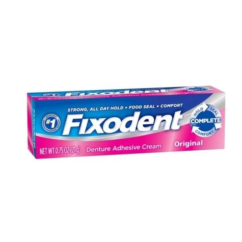 Creme Fixador de Dentadura Fixodent Original 21g - Imagem 1
