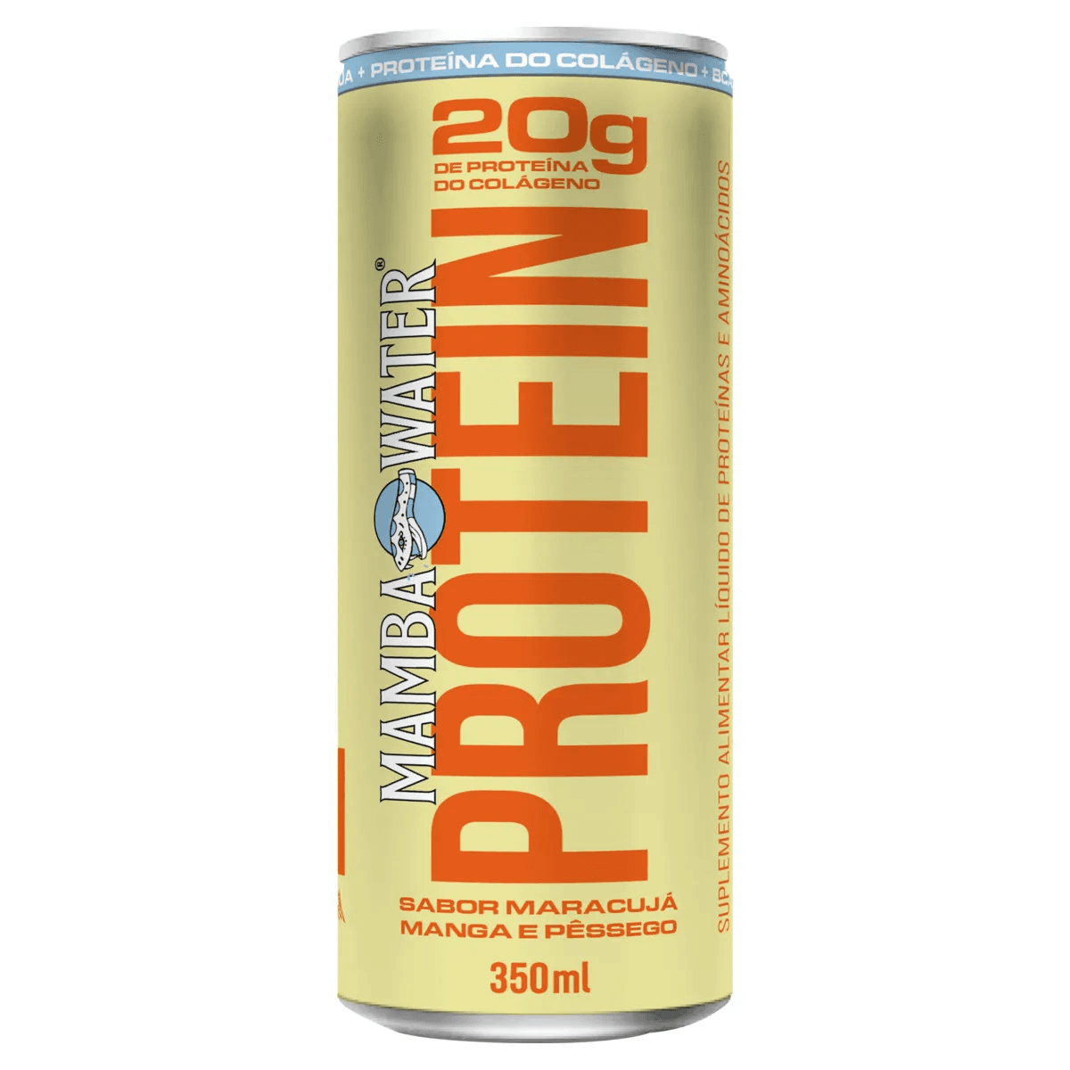 Mamba Water Protein Manga, Maracujá E Pêssego 350ml - Imagem 1