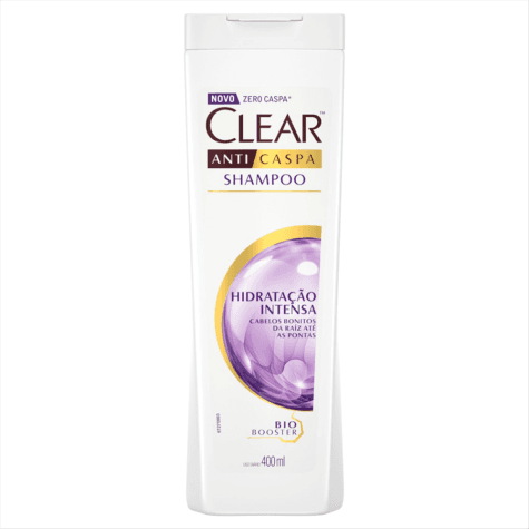 Shampoo Clear Hidratação Intensa Anticaspa 400ml - Imagem 1