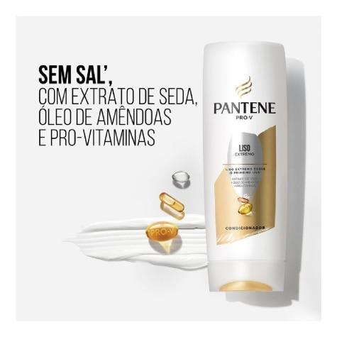 Kit Pantene Pro-V Liso Extremo Cabelo Seco Shampoo 350ml + Condicionador 175ml - Imagem 2