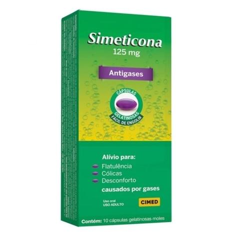 Simeticona 125mg 10 Cápsulas Cimed Genérico - Imagem 1