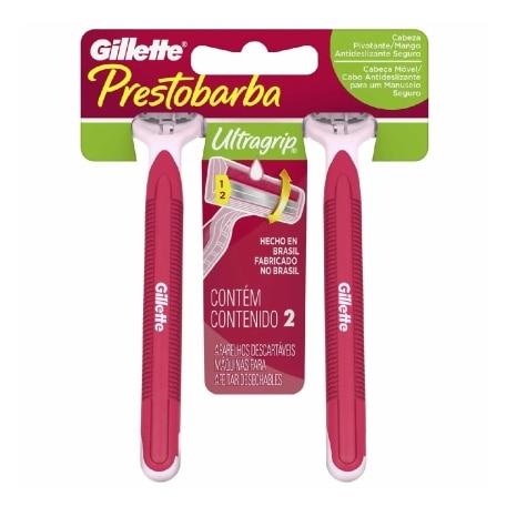 Aparelho de Depilação Gillette Prestobarba Ultragrip Feminino 2 Unidades - Imagem 1