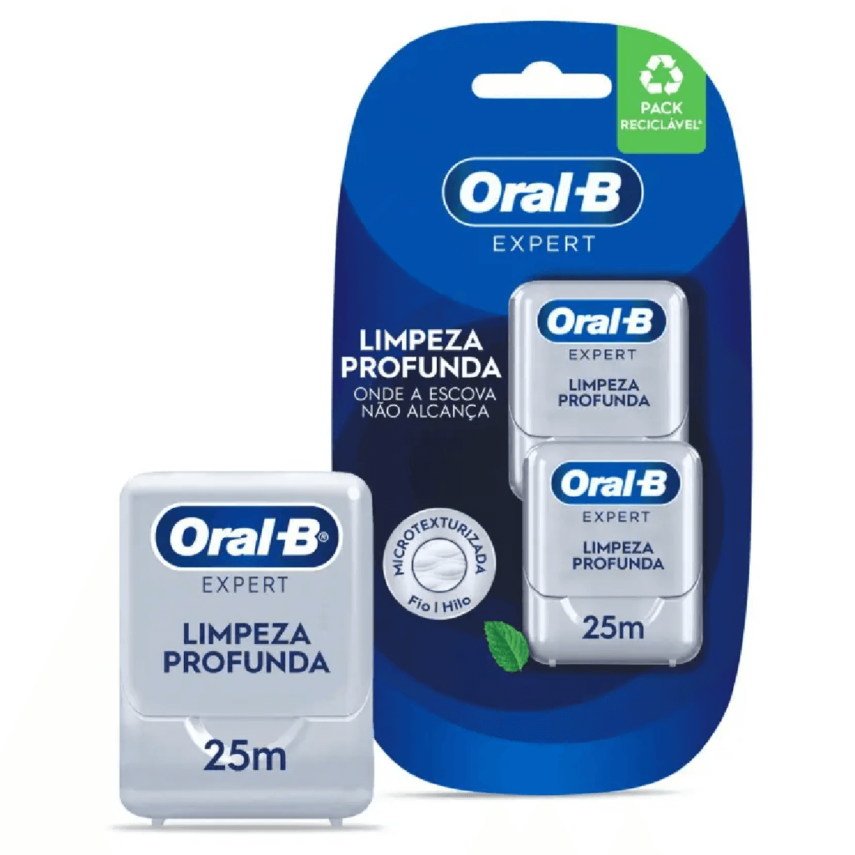 Fio Dental Oral-B Expert Pro-Saúde 25m 2 Unidades - Imagem 1