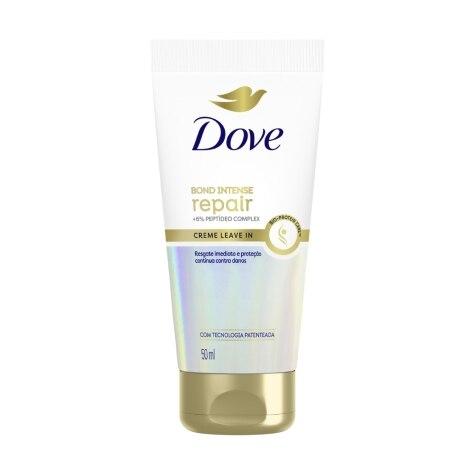 Creme Leave-in Dove Bond Repair Reparação Intensa Cabelo Quebradiço 50ml - Imagem 1