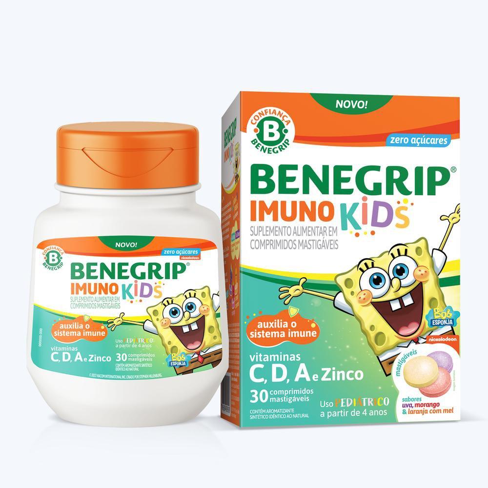 Benegrip Imuno Kids 30 Comprimidos Mastigáveis - Imagem 2