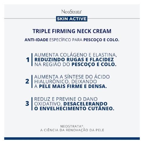 Creme Neostrata Skin Active Triple Firming Pescoço e Colo 80g - Imagem 5
