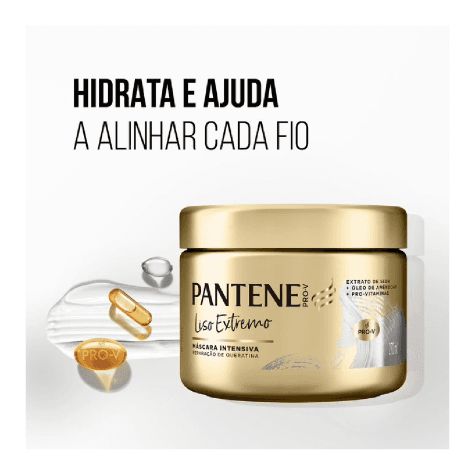 Máscara de Tratamento Pantene Pro-V Liso Extremo 270ml - Imagem 2