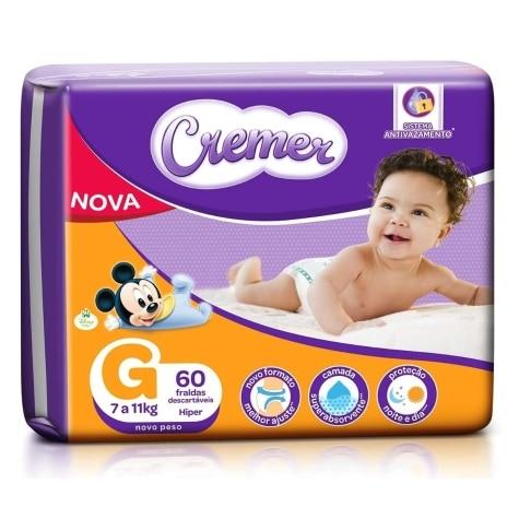 Fralda Cremer G 60 Unidades - Imagem 1