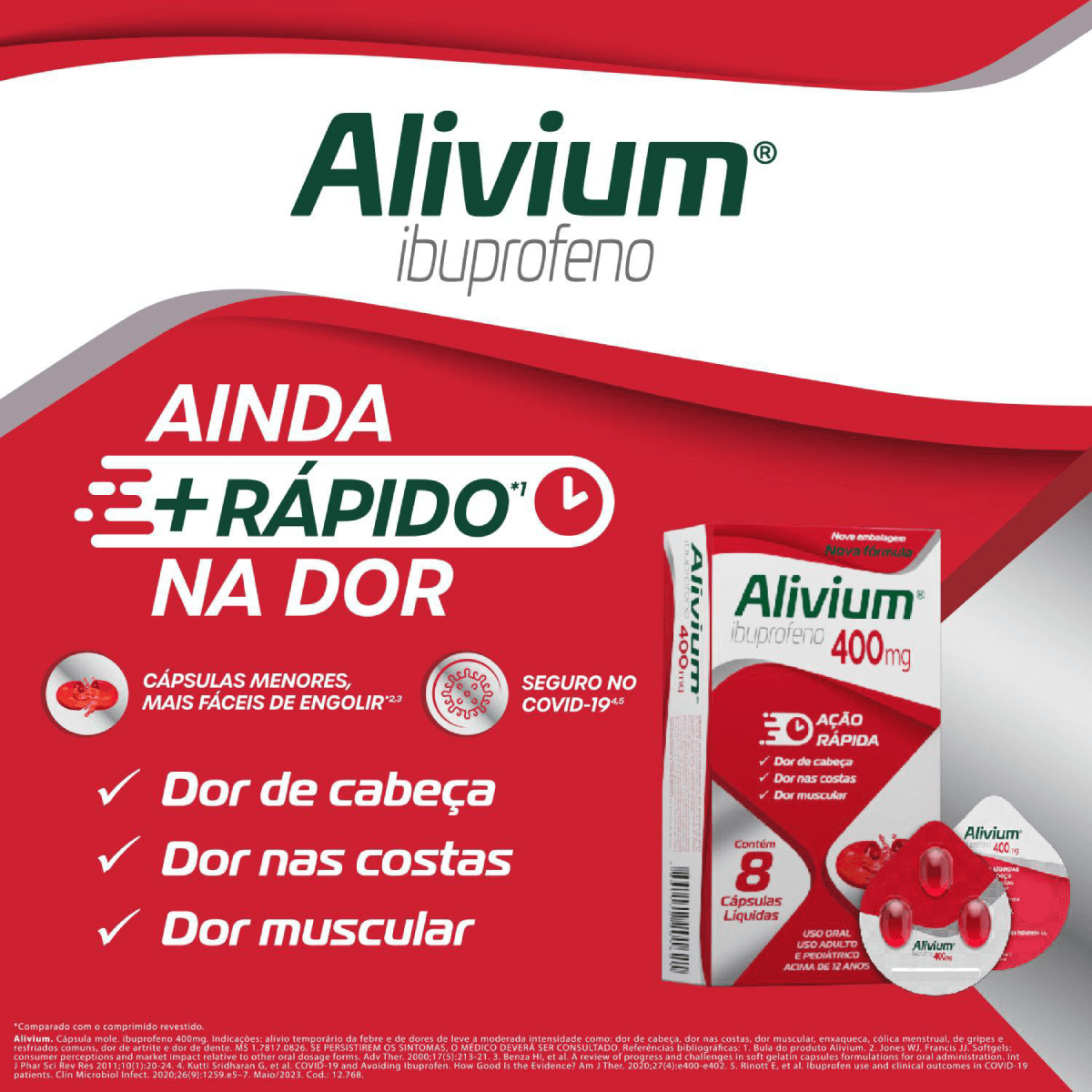 Alivium 400mg 20 Cápsulas - Imagem 3