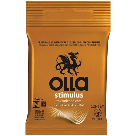 Preservativo Olla Stimulus 3 Unidades - Imagem 1