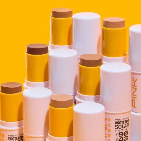 Protetor Solar Facial Pink Cheeks Pro Stick FPS96 Cor PRO10 14g - Imagem 4