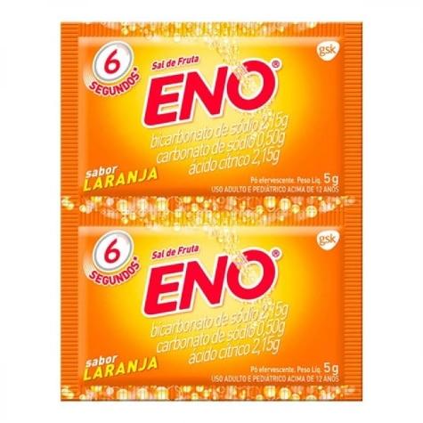 Sal de Fruta Eno Laranja Pó Efervescente 2 Envelopes 5g - Imagem 1