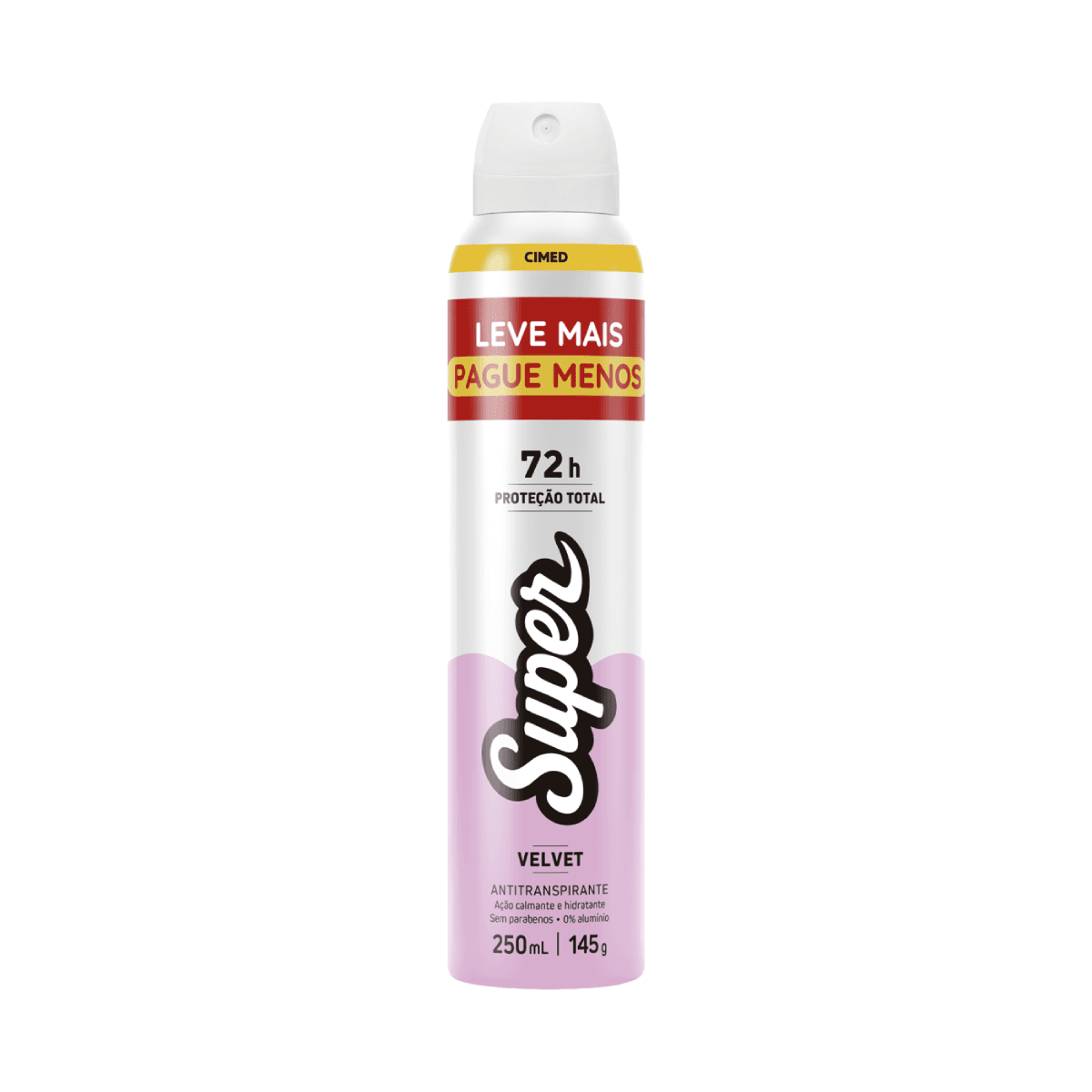 Desodorante Aerossol Super Velvet 250ml - Imagem 1