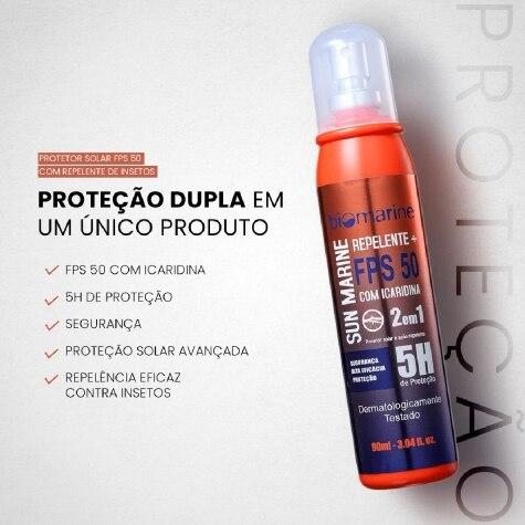 Repelente Spray Sun Marine 2 em 1 FPS50 90ml - Imagem 4