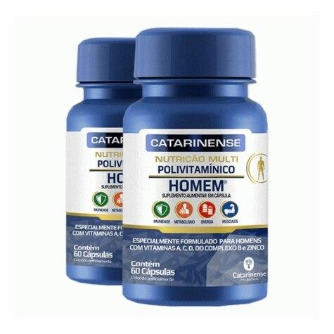Polivitamínico Multi Homem Catarinense 60 Cápsulas - Imagem 2