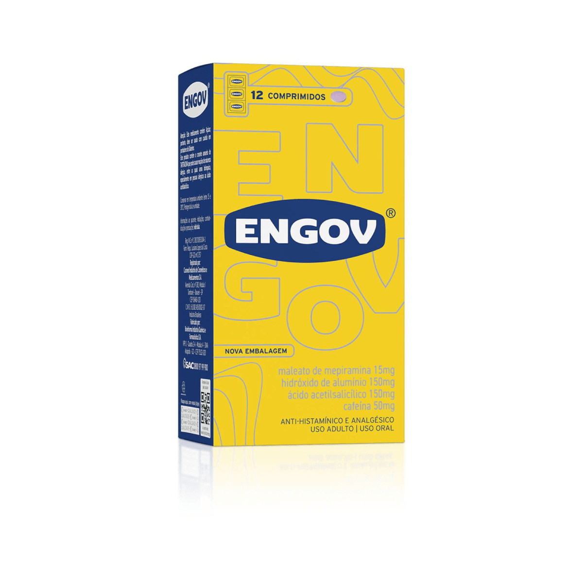 Engov 12 Comprimidos - Imagem 1