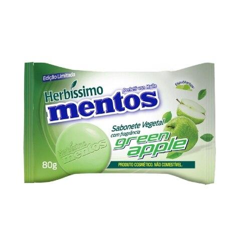 Sabonete Cosmético Barra Herbíssimo Mentos Green Apple 80g - Imagem 1