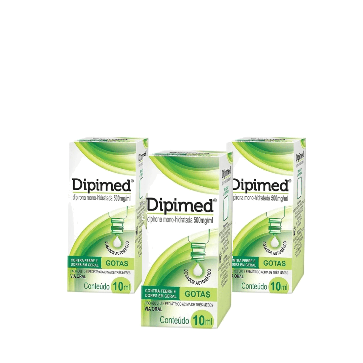 3 Unidades de Dipimed Gotas 500mg 10ml - Imagem 1