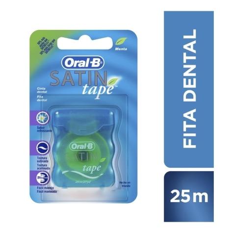 Fio Dental Oral-B Satin Tape Menta 25m - Imagem 1