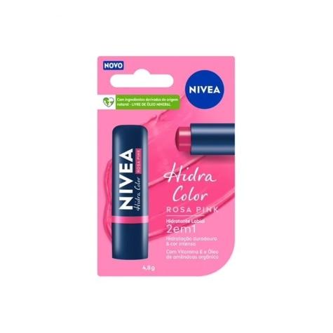 Hidratante Labial Nivea Hidra Color 2 em 1 Rosa Pink 4,8g - Imagem 2