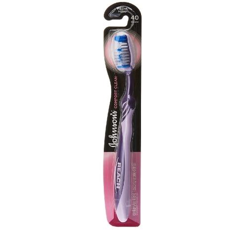 Escova Dental Johnson's Confort Clean Reach Média 40 - Imagem 1