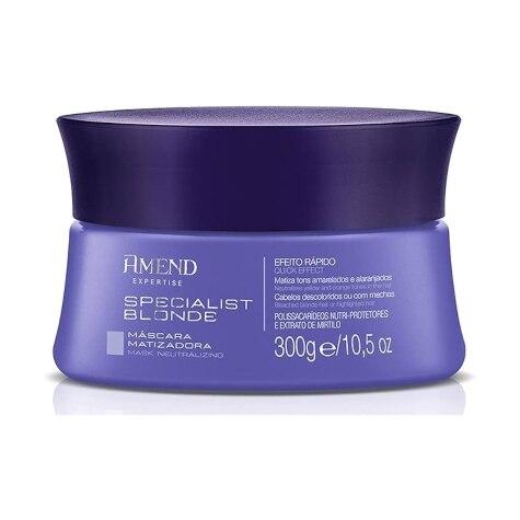 Máscara Capilar Cabelo Loiro Amend Specialist Blonde 300g - Imagem 1