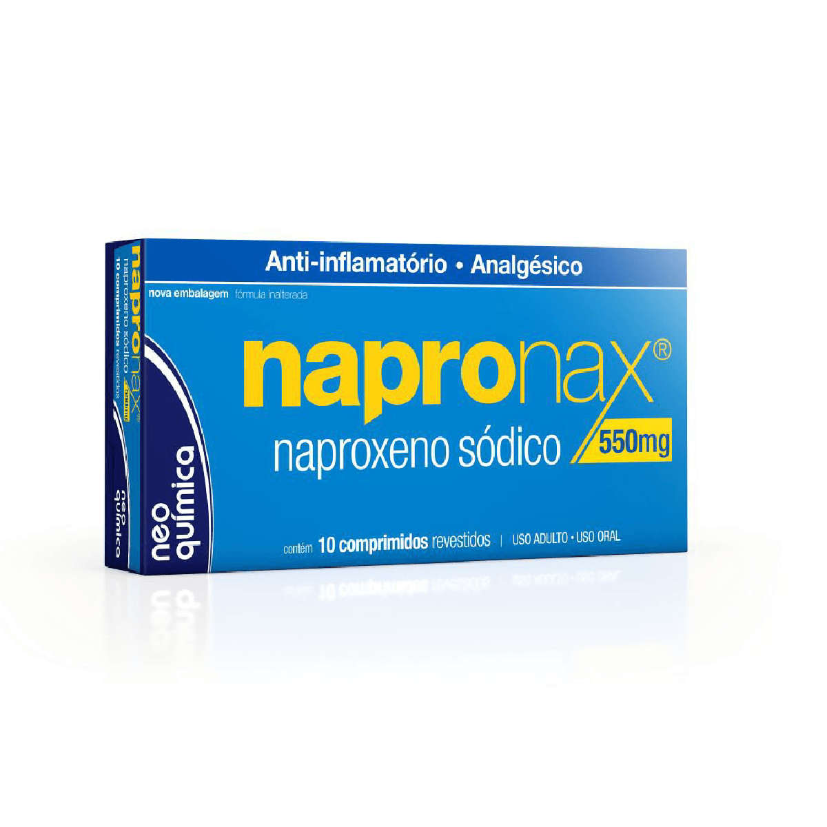 Napronax 550mg 10 Comprimidos Revestidos - Imagem 1