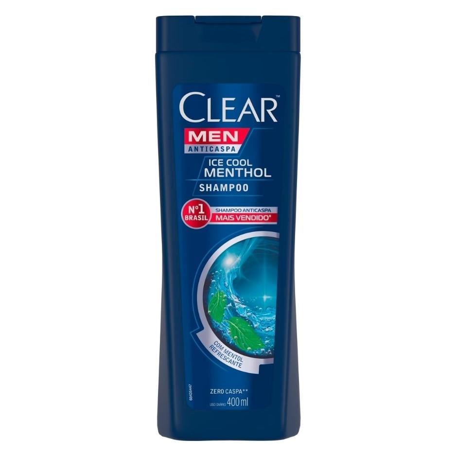 Shampoo Clear Men Ice Cool Mentol Anticaspa 400ml