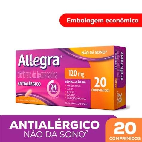 Allegra 120mg 20 Comprimidos - Imagem 2