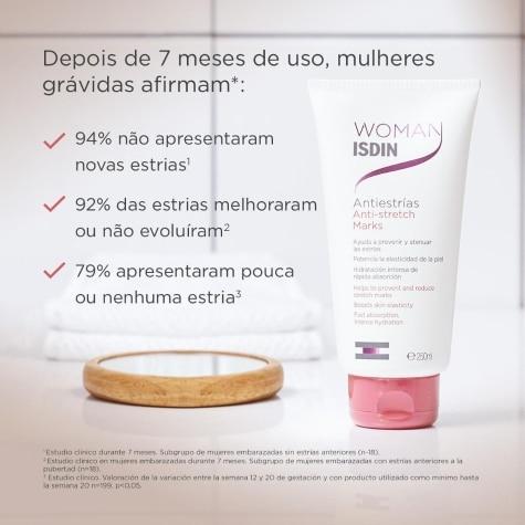 Creme Isdin Woman Antiestrias Corpo 245g - Imagem 3