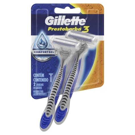 Aparelho de Barbear Gillette Prestobarba 3 Masculino 2 Unidades - Imagem 1