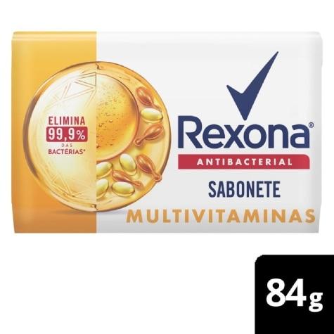 Sabonete Antibacteriano Barra Rexona Multivitaminas 84g - Imagem 1