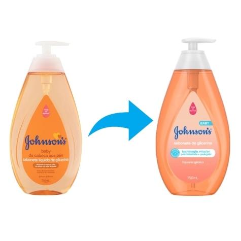 Sabonete de Glicerina Líquido Johnson & Johnson Baby Tradicional 750ml - Imagem 2