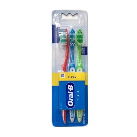Escova Dental Oral-B 123 Antibacteriano Leve 3 Pague 2 - Imagem 1